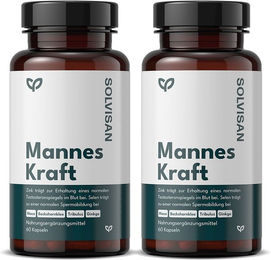 SOLVISAN Mannes Kraft Kräuter-Komplex Kapseln vegan laktosefrei glutenfrei 60 Stück – Bild 1 von 1