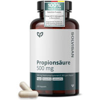 Produktbild von SOLVISAN Propionsäure 500 mg Kapseln vegan laktosefrei glutenfrei ohne Zusatzstoffe