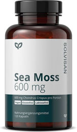 SOLVISAN Sea Moss Chondrus Crispus Knorpeltang 600 mg Kapseln ohne Zusatzstoffe 120 Stück – Bild 1 von 1