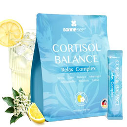 Sonnesee Cortisol Balance Support Stress Adaptogen Pulver mit Ashwagandha Rhodiola GABA und L-Theanin vegan und laborgeprüft 150g – Bild 1 von 2