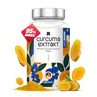 Produktbild von Sonnesee Kurkuma Extrakt mit 95 % Curcuminoiden und Piperin, 120 vegane Kapseln, hochdosiert, glutenfrei und laktosefrei