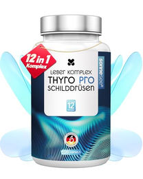 Sonnesee Thyro Pro Schilddrüsen & Leber Komplex Vitamin-Kombination mit Selen und Cholin, 120 Kapseln, vegan, laktosefrei und glutenfrei – Bild 1 von 7
