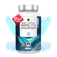 Produktbild von Sonnesee Thyro Pro Schilddrüsen & Leber Komplex Vitamin-Kombination mit Selen und Cholin, 120 Kapseln, vegan, laktosefrei und glutenfrei