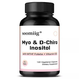 soomiig Myo-Inositol & D-Chiro Inositol mit Folsäure und Vitamin D3 Kapseln für Frauen 120 Stück – Bild 1 von 4