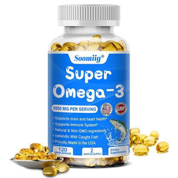 Soomiig Super Omega 3 Fischöl 5500 mg Kapseln für Erwachsene 120 Stück – Bild 1 von 4