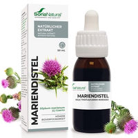 Produktbild von Soria Natural Carduus Mariendistel Tropfen hochdosiert mit Silymarin 520mg/ml alkoholfrei 50ml