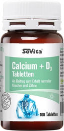 SoVita Calcium + D3 Tabletten mit Carbonat 100 Stück – Bild 1 von 1