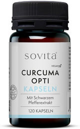 sovita Curcuma Opti Kapseln mit standardisiertem Extrakt vegan 120 Stück – Bild 1 von 2