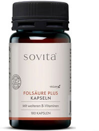 SoVita Folsäure plus B-Komplex vegan Kapseln 180 Stück für Schwangere, Stillende und Senioren – Bild 1 von 1