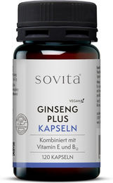 sovita Ginseng Plus Vitamin-Kombination mit B12 vegan Kapseln 120 Stück – Bild 1 von 2