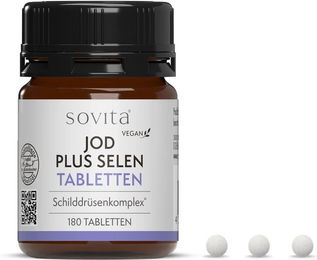 sovita Jod plus Selen Tabletten vegan 180 Stück – Bild 1 von 2
