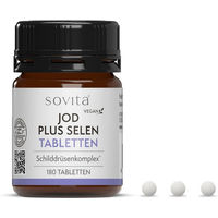Produktbild von sovita Jod plus Selen Tabletten vegan 180 Stück
