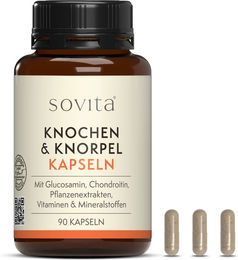 sovita Knochen & Knorpel Kapseln vegan laktosefrei für Sportler 120 Kapseln – Bild 1 von 2
