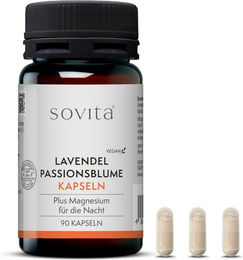 sovita Lavendel Passionsblume Kombipräparat Kapseln vegan ohne Zusatzstoffe – Bild 1 von 2