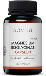 Sovita Magnesium Bisglycinat Kapseln vegan ohne Zusatzstoffe 120 Stück – Bild 1 von 2