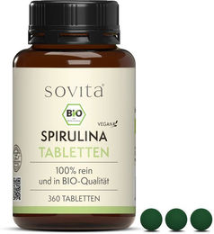 SoVita Spirulina Bio Tabletten vegan ohne Zusatzstoffe 360 Stück – Bild 1 von 2