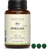 Produktbild von SoVita Spirulina Bio Tabletten vegan ohne Zusatzstoffe 360 Stück