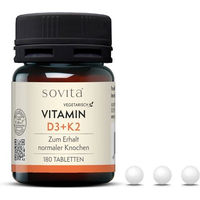 Produktbild von sovita Vitamin D3+K2 Tabletten 2000 IE vegan 180 Stück