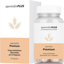 spermidinPLUS Premium Spermidin Kapseln vegan und laktosefrei – Bild 1 von 2