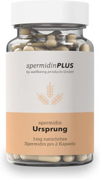 spermidinPLUS Spermidin Kapseln mit 3,0 mg Weizenkeimextrakt vegan und ohne Zusatzstoffe 60 Stück – Bild 1 von 1
