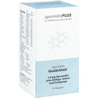 Produktbild von spermidinPLUS Spermidin Kapseln vegan und laktosefrei 60 Stück