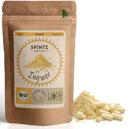 SPINTZ Bio Ingwer Kapseln vegan hochdosiert 210 Stück – Bild 1 von 4