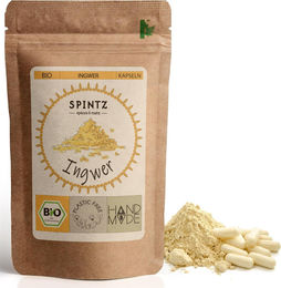 SPINTZ Bio Ingwer Kapseln vegan hochdosiert 420 Stück – Bild 1 von 4