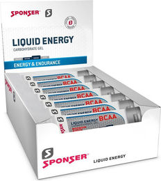 Sponser Liquid Energy BCAA Gel Strawberry-Banana 18 x 70g vegan glutenfrei laktosefrei – Bild 1 von 3