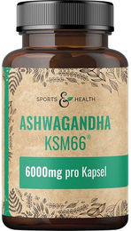 Sports & Health Ashwagandha KSM66 Kapseln 100 Stück – Bild 1 von 1