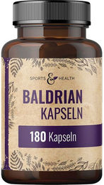 Sports & Health Baldrian Kapseln vegan ohne Zusatzstoffe 180 Stück – Bild 1 von 1
