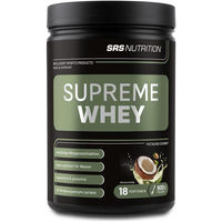Produktbild von SRS Muscle Supreme Whey Hydrolysat Whey Protein Pulver Pistazie-Kokos 900 g laktosearm ohne Aspartam
