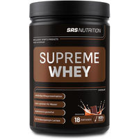 Produktbild von SRS Muscle Supreme Whey Protein Pulver Schokolade 900 g ohne Aspartam