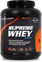 SRS Muscle Supreme Whey XL Whey Protein Pulver 900 g Vanille-Rhabarber laktosearm ohne Aspartam – Bild 1 von 8