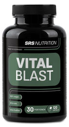 SRS Nutrition Vital Blast Vegan Kapseln mit 26 Wirkstoffen für Sportler 120 Stück – Bild 1 von 7