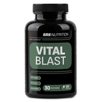 Produktbild von SRS Nutrition Vital Blast Vegan Kapseln mit 26 Wirkstoffen für Sportler 120 Stück
