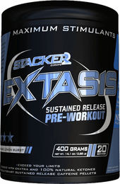 Stacker2 Extasis Pre-Workout Booster Pulver Orange Lemon Burst 20 Portionen – Bild 1 von 3