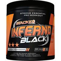 Produktbild von Stacker2 Inferno Black Pre-Workout Booster Tropical Touchdown Pulver 30 Portionen