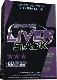 Stacker2 Liver Stack Kapseln mit Vitaminen, Mineralien und Kräutern 60 Stück – Bild 1 von 3