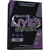 Produktbild von Stacker2 Liver Stack Kapseln mit Vitaminen, Mineralien und Kräutern 60 Stück