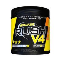 Produktbild von Stacker2 Rush V4 Pre-Workout Pulver Fruit Punch 360 g mit 60 Portionen ohne Zusatzstoffe