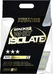 Stacker2 Whey Isolate Molkenprotein-Isolat Pulver Schokolade zuckerfrei laktosearm 1500 g – Bild 1 von 4