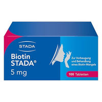 Produktbild von STADA Biotin 5 mg Tabletten 100 Stück für Schwangere und Stillende
