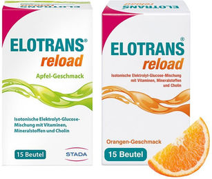STADA Elotrans Reload Apfel-Geschmack Veganes Trinkpulver mit Cholin glutenfrei und laktosefrei für Sportler – Bild 1 von 1