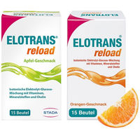 Produktbild von STADA Elotrans Reload Apfel-Geschmack Veganes Trinkpulver mit Cholin glutenfrei und laktosefrei für Sportler