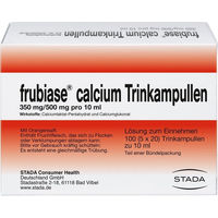 Produktbild von STADA Frubiase Calcium Trinkampullen 350 mg 500 mg 100 Stück