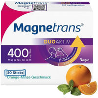 Produktbild von STADA Magnetrans DUOAKTIV Magnesium 400 mg Sticks 20 Stück vegan laktosefrei glutenfrei