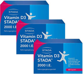 STADA Vitamin D3 2000 I.E. Kapseln 180 Stück glutenfrei und laktosefrei – Bild 1 von 1