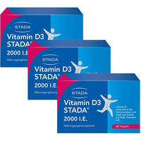 Produktbild von STADA Vitamin D3 2000 I.E. Kapseln 180 Stück glutenfrei und laktosefrei