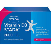 Produktbild von STADA Vitamin D3 2000 I.E. Kapseln 60 Stück glutenfrei und laktosefrei