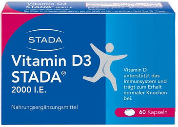 STADA Vitamin D3 2000 IE Kapseln glutenfrei und laktosefrei für Erwachsene 60 Stück – Bild 1 von 1